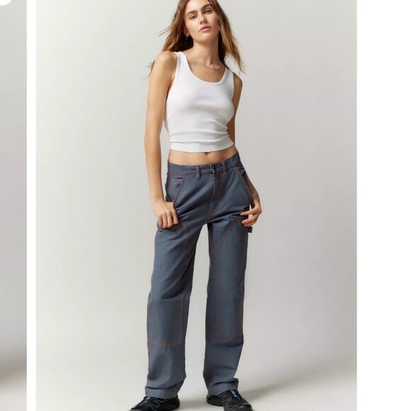 Urban Outfitters Pants - #14 NWOT Urban Outfitters BDG Cotton Canvas Carpenter Pant in Gray